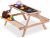 Relaxdays picknicktafel kinderen – houten speeltafel krijtbord – kindertafel buiten